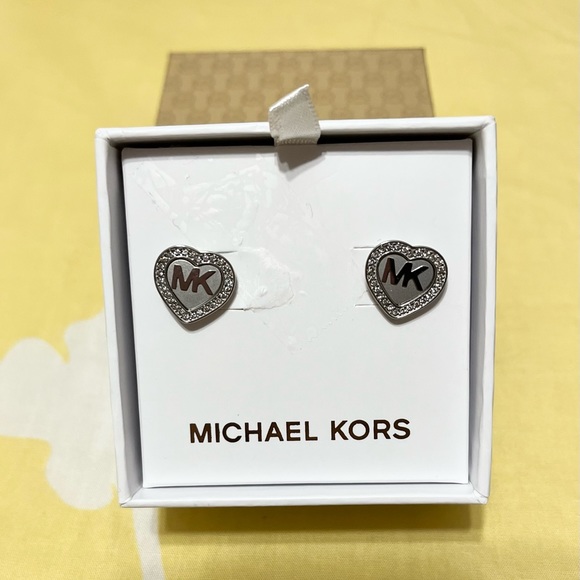 Michael Kors Jewelry - XMAS GIFT IDEA - NIB Michael Kors Heart Crystal Earrings